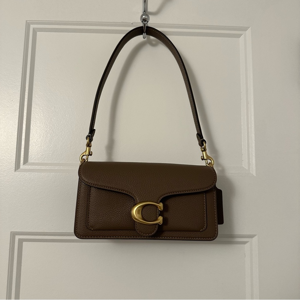 Coach Tabby Shoulder Bag 20 - Brass/Dark Stone - NWOT ✨